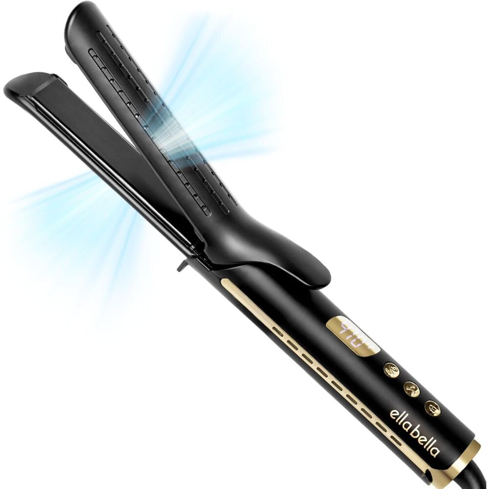ELLA BELLA 2-in-1 Airflow Hair Straightener & Curler Flat Iron